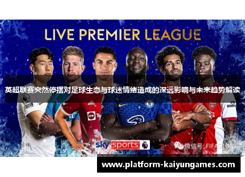 英超联赛突然停摆对足球生态与球迷情绪造成的深远影响与未来趋势解读 英超联赛突然停摆对足球生态与球迷情绪造成的深远影响与未来趋势解读